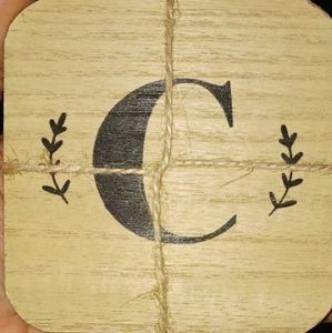Coasters with letters